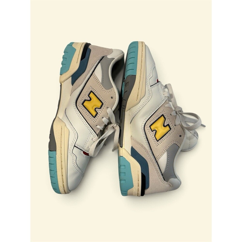 New Balance 550 Sea Salt Yellow Sneakers BB550SSC Only Worn Once Boys Size 6.5